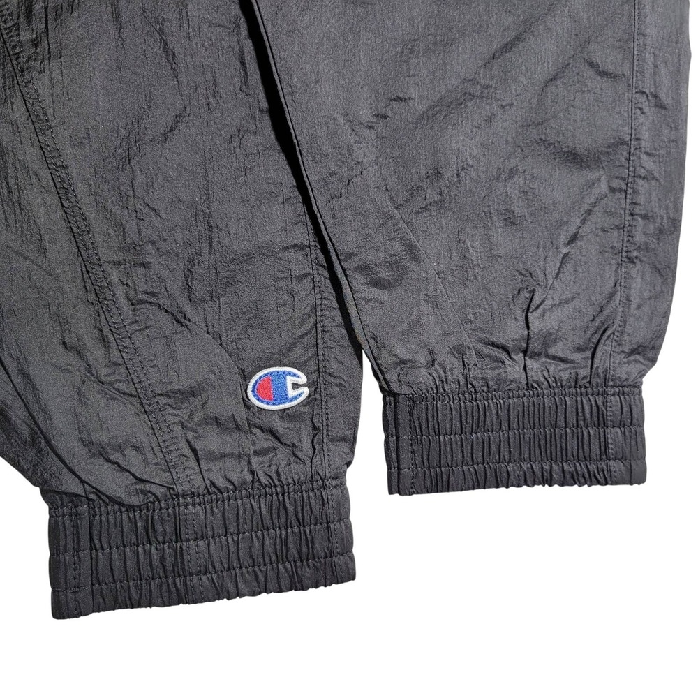 Champion Women's Large Black Track Jacket Full Zip Lightweight Nylon Polyester - Picture 6 of 9